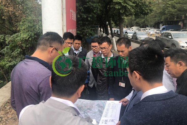 大良街道、順控環(huán)保水務(wù)等領(lǐng)導(dǎo)到金陡涌黑臭水體治理現(xiàn)場(chǎng)視察工作(圖4)